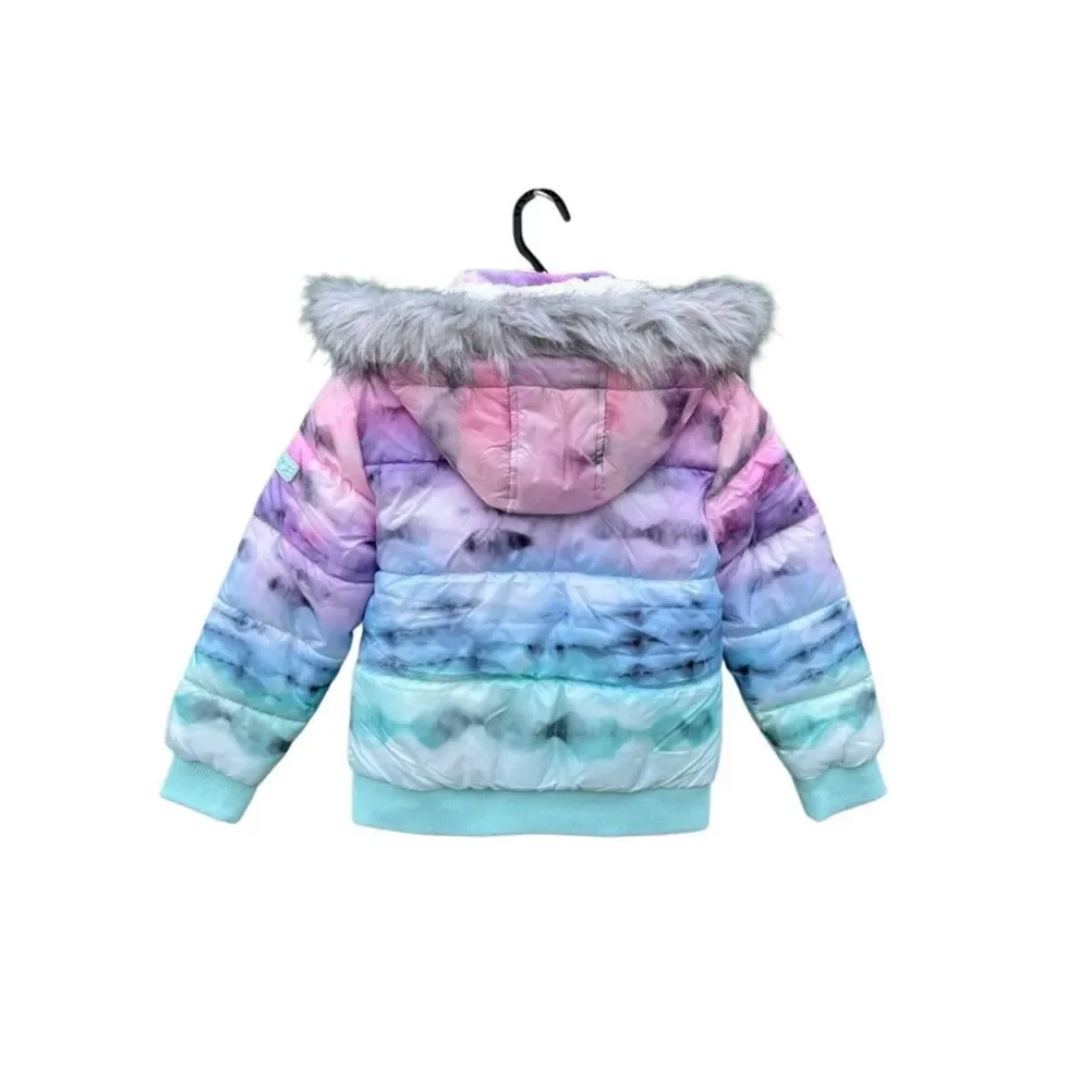 Girls Justice Matte Puffer Bomber Coat Size S